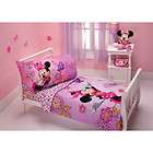 Disney Minnie Mouse Flower garden 4 Piece Toddler Set, Bedding Set