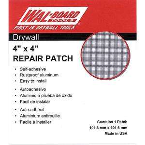 Wal Board Tools 4 in. x 4in. Drywall Repair Self Adhesive Wall Patch 