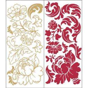 Snap Rose And Cream Gilded Rose Wall Applique WC1286280 at The Home 