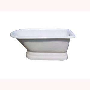 Barclay Products 5 ft. Cast Iron Roll Top Tub with No Faucet Holes on 