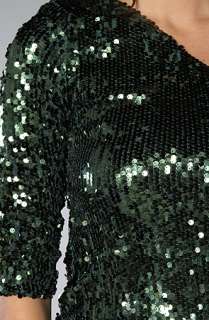 Blaque Label The One Shoulder Sequin Mini Dress in Olive  Karmaloop 