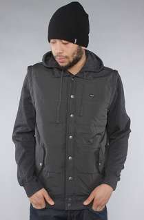 RVCA The Puffer Fleece IV Jacket in Bane  Karmaloop   Global 