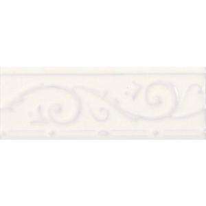   White Ceramic Ivy Listello Wall Tile FA5010038IVY1P1 