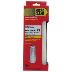 Micro Clean F1 HEPA Filter for Royal Dirt Devil Vacuum Cleaners G42007 