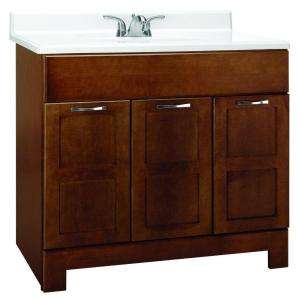   33.5 in. H Vanity Cabinet Only in Cognac CACO36D 