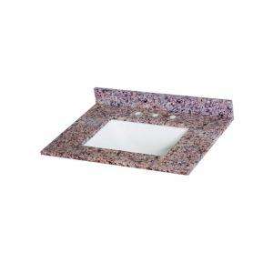 St. Paul Stone Effects 31 in. Vanity Top in Capri with White Bowl 