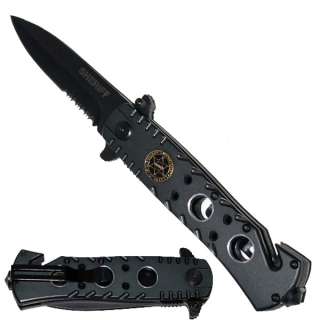 Grey Sheriff Tactical Spring Assisted Folding Knife  