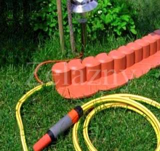 3m Gartenpalisade Beetumrandung steingrau Rasenbord  