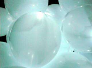 15 selbst leuchtende LED Luftballons in weiß, Hochzeit, Party Fest 