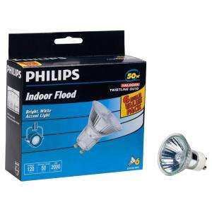 Philips 50 Watt MR16 GU10 Twist Line Light Bulbs (6 Pack) 415760 at 