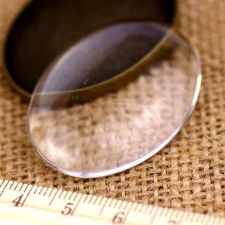 2pc Clear Oval Glass Cabochon Dome 40x30mm g 30x40  