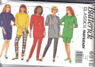 OOP Butterick Sewing Pattern Misses Size 16 18 20 22 w Plus Size Full 