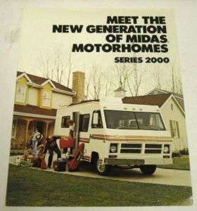 Midas 1977 Series 2000 Motorhome RV Sales Brochure  