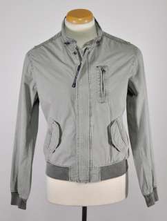 Authentic $450 Armani Jeans Gray Windbreaker Jacket US S EU 48  