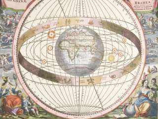     Eastern Hemisphere. 7   1708 Harmonia Macrocosmica Map Engraving