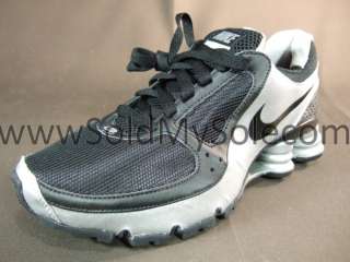 Nike Shox Turbo+ 10 Black Silver Womens Running Sz 6.5  