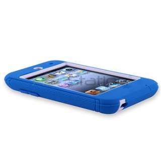 For iPod Touch 4 G 4th Gen OEM Otterbox Defender Case Cover BLUE WHITE 