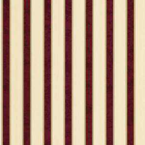 The Wallpaper Company 8 in x 10 in Burgundy and Beige Bold Stripe 