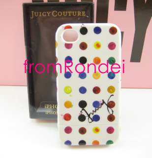 Juicy Couture iPhone 4 4S hard case cover white floral nib  