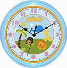 Personaliz​ed Precious Planet Animals Nursery Baby Clock