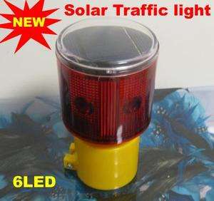 Solar Warning Safety Sign LED Flash Light For Traffic  