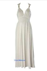   Long Maxi Coil Spring Stretch Jersey Colours Dress 8 10 12 14  
