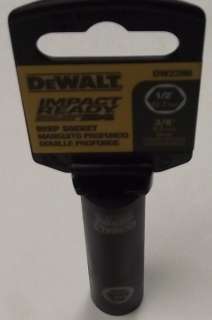 Dewalt DW2286 Impact Ready Deep Socket 1/2 3/8 Dr  