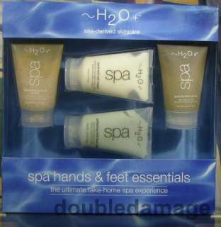 New in Box H2o Spa + plus 4pk Gift Set Hand Nail Cuticle scrub cream 