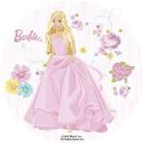 Dekoback Tortenaufleger Barbie in Rosa Kleid, 1er Pack (1 x 14 g 