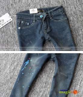 Women Fashion Pencil Slim Jeans Pants Trousers Blue 028  
