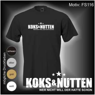 KOKS & NUTTEN    FUN T SHIRT S M L XL XXL (FS116)  