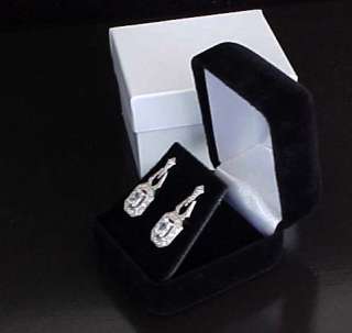 PLUSH Smaller Deluxe BLACK VELVET Earring or Pendant Necklace Jewelry 