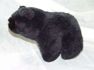 VINTAGE 1995 BOBBY BEAR TRAP PLUSH BLACK STUFFED ANIMAL  