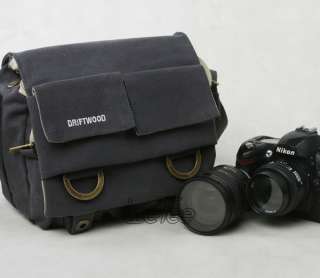 DSLR SLR Canvas Camera Shoulder Bag Canon Nikon Sony Pentax + Padded 