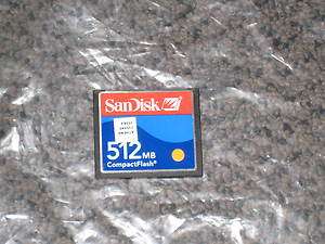 Original Sandisk 512MB Compact Flash 512 mb CF memory  