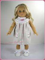 Pink/Green/White Dress fits American Girl Doll 18 Doll  