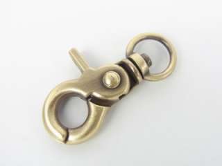 8pcs 46mm Swivel Lobster Clips Snap Clasp Antique Brass  