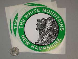 Old Man Of The White Mountains New Hampshire NH Decals  