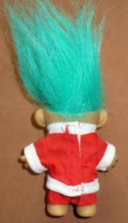 SANTA TROLL DOLL GREAT CONDITION GREEN HAIR RED EYES  
