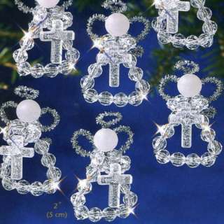 Holy Angels Crystal Beaded Christmas Ornament Kit The Beadery 3058 
