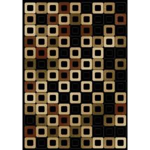  Modern Durable Area Rugs Carpet Abacus Black 5x7 Furniture & Decor