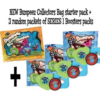 NEW Bumpeez Collectors Bag + 3 random packets of SERIES 1 Boosters 
