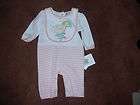 Absorba Singing in the Rain Outfit w Bib 0 3 M NW