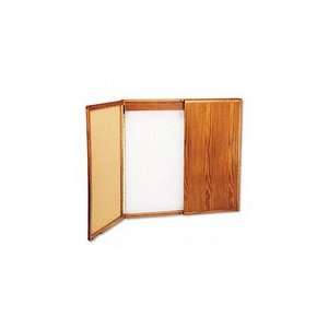  BALT Wood Conference Room Cabinet, Dry Erase/Cork Boards 