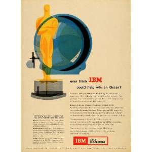  1957 Ad Bausch & Lom Optical IBM Computers Oscar Prize 