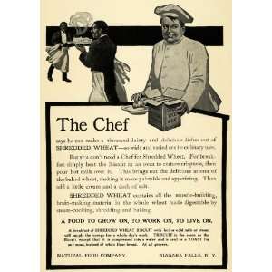  1907 Ad Natural Food Co. Shredded Wheat Biscuit Cereal 