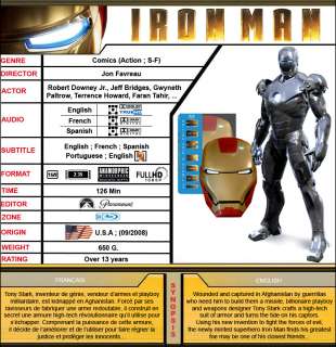   Iron Man Ultimate Edition 2 Disc Mask Case [Blu Ray]