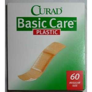 Curad Basic Care Plastic Bandages 60 Reguler Size Box (Pack of 12) 720 