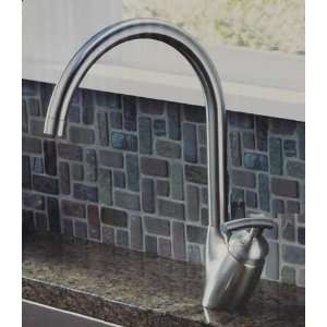   Kitchen Faucet Stainless Steel finish, One hole faucet high arch