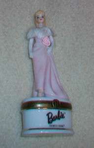PHB Barbie Hinged Trinket Box Enchanted Evening 1960  